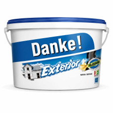 Vopsea lavabila pentru exterior DANKE. Alb. 8..
