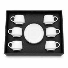 Чайный сервиз из керамики, 6 чашек + 6 блюдец..