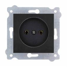 Priza fara impamantare 16A, neagra, ODAK EXEN