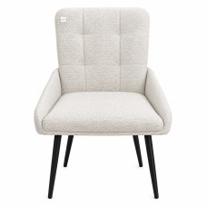 Scaun tapitat, carcasa din fier, culoarea gri..