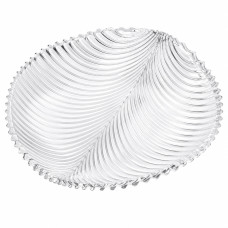 Блюдо стеклянное круглое, 35 cm, рельефный уз..