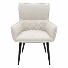 Scaun tapitat, carcasa din fier, culoarea gri..