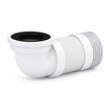Racord WC flexibil si extensibil cu cot 90gra..