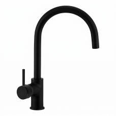 Baterie pentru bucatarie cu pipa U, negru Rub..