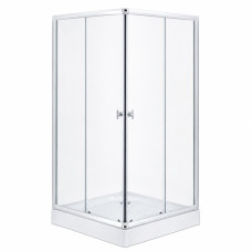 Cabina de dus patrata 90x90x194cm sticla tran..