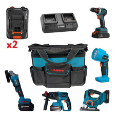 Set scule cu acumulator universal (9 piese), ..